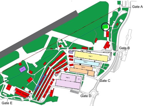 Farnborough 2024 map