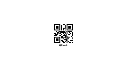 QR Code example 16x9 wide